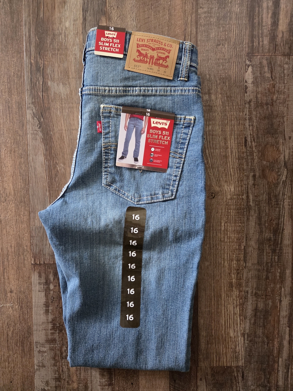 Levi's Slim Straight Light Blue Jeans - Boys 16